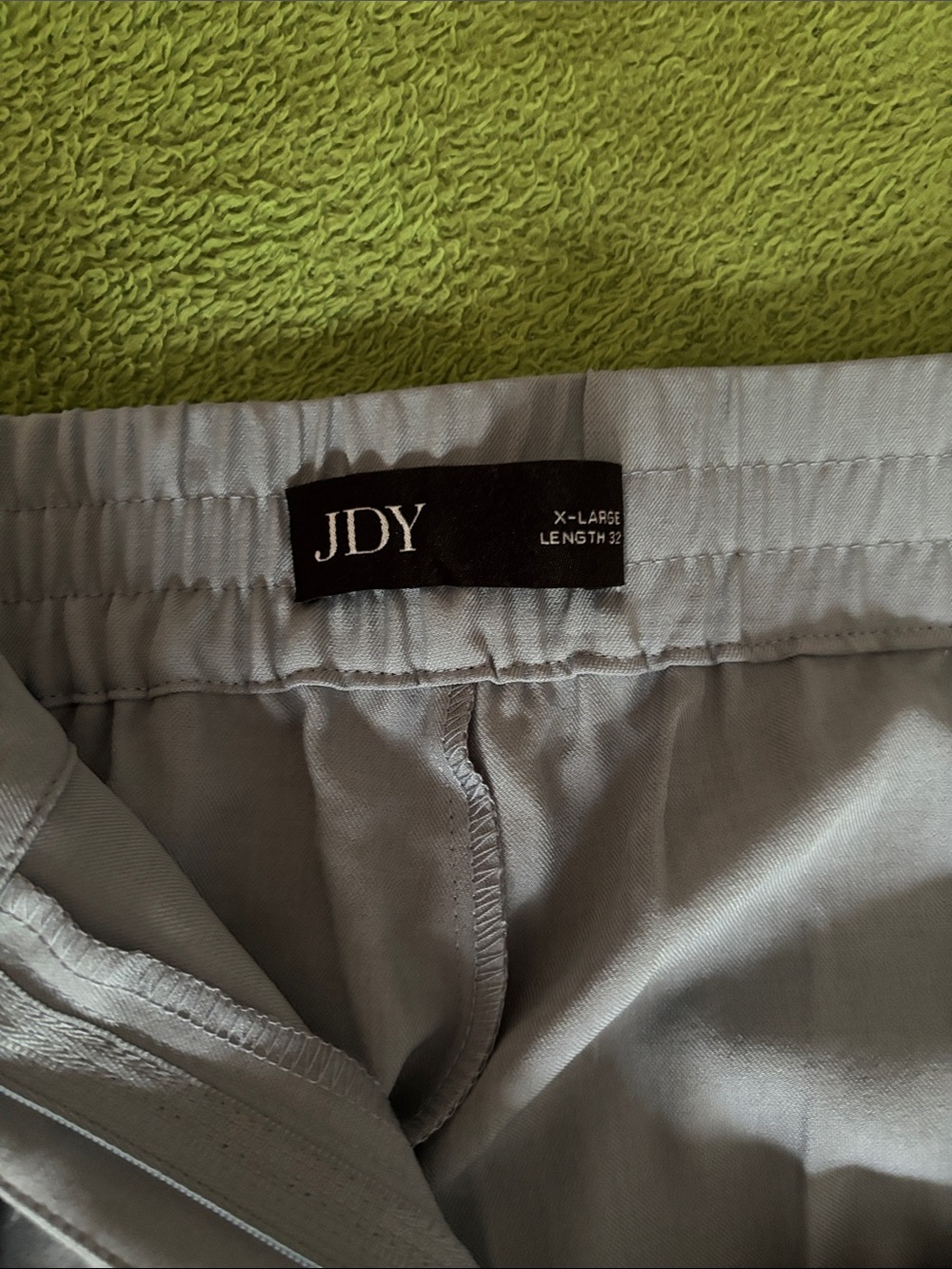 Light Gray Wide-Leg Dress Pants